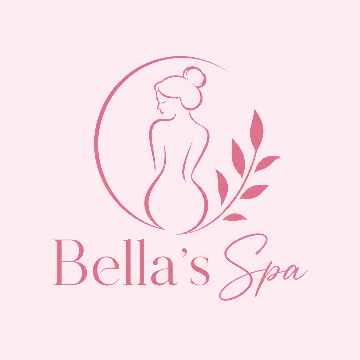 Logo de Bella's Spa, fundado por Bella González